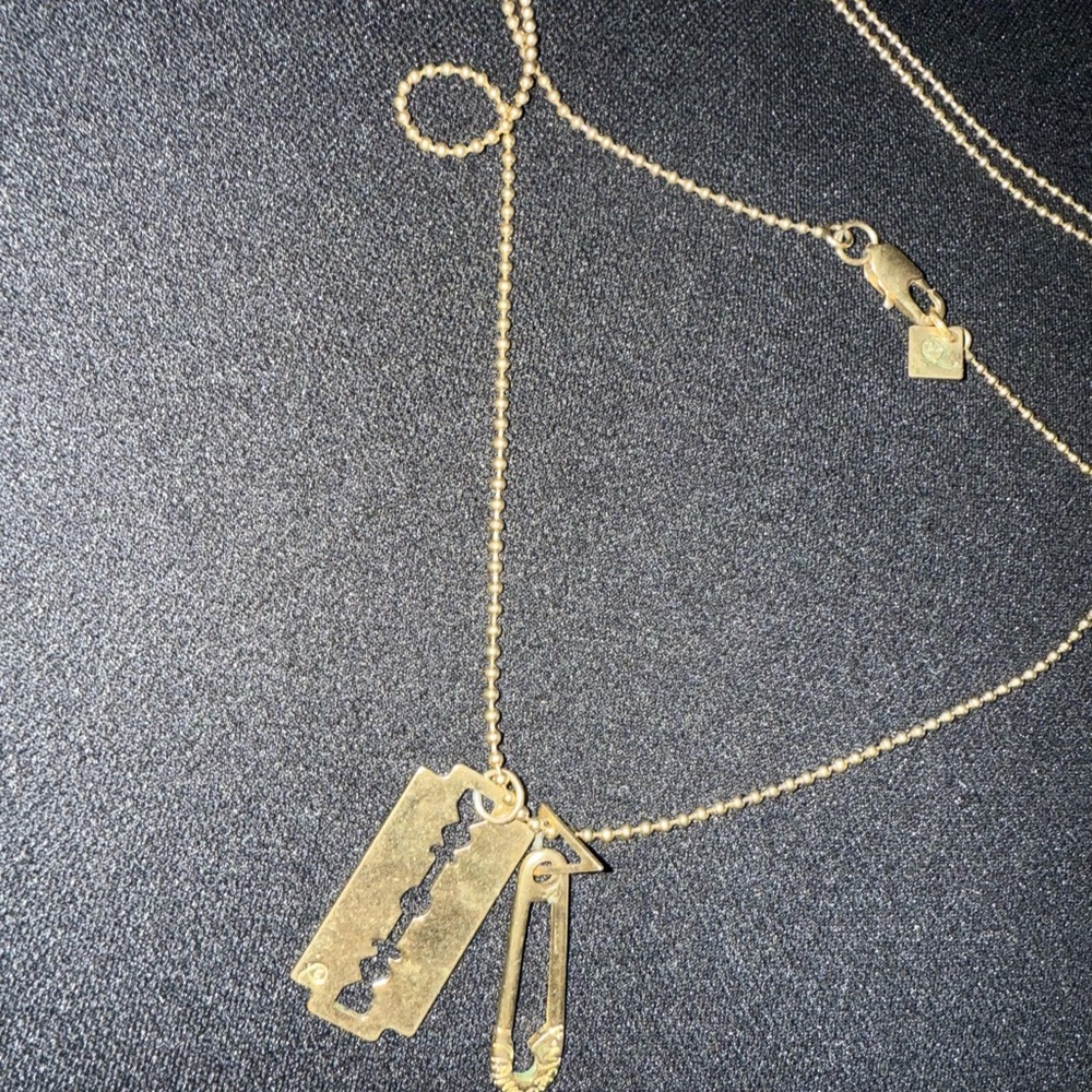McQueen Razor Blade Necklace
